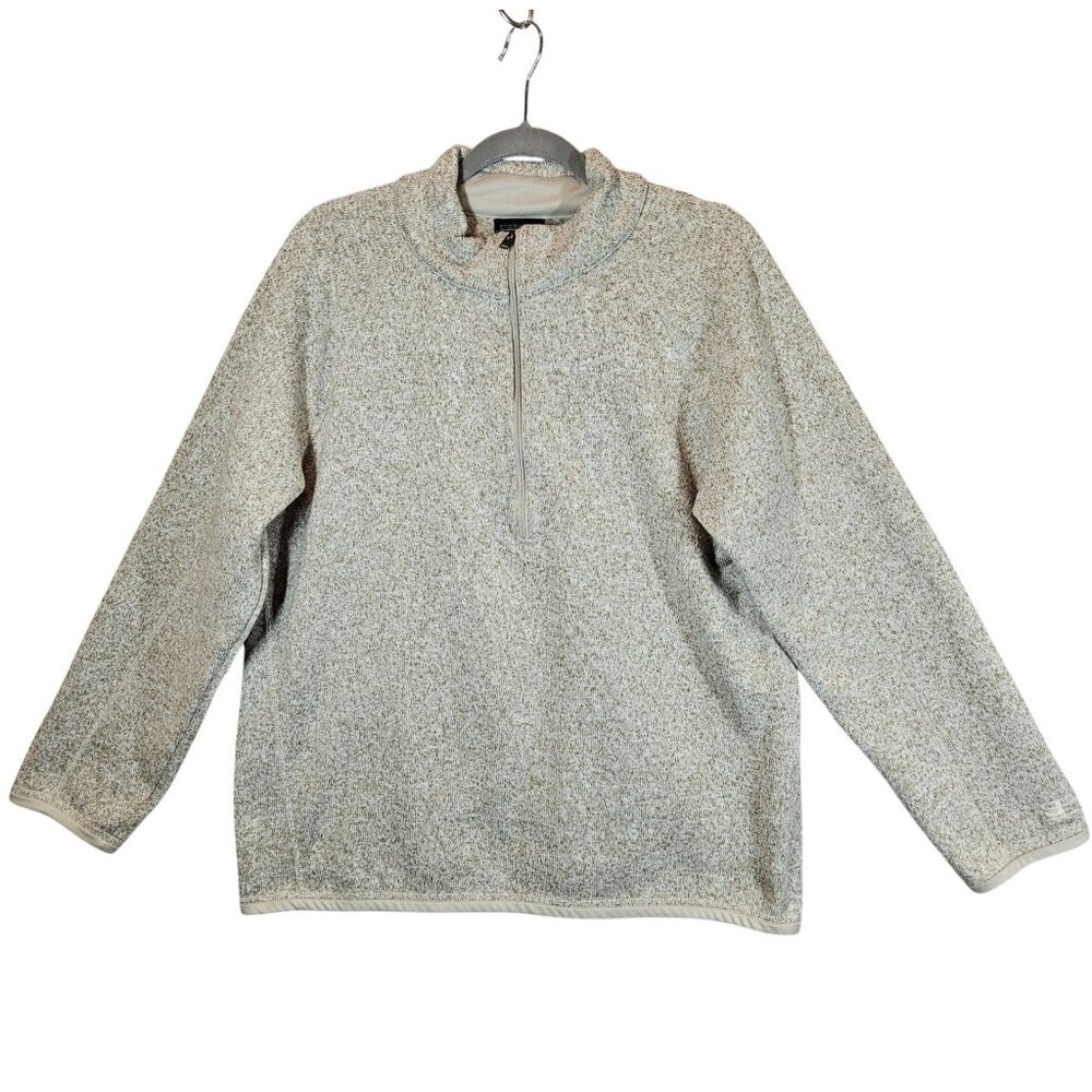 Stormpack 1/4 Zip knit fleece line shirt Mens XL Speckled warm gorpcore outdoor